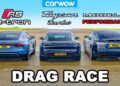 Porsche Taycan Turbo & Audi RS E-Tron GT vs Tesla Model S Porsche Taycan Turbo & Audi RS E-Tron GT kundër Tesla Model S