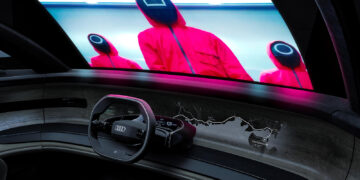 Audi prezanton xhamin e ri i cili e kthen makinën tuaj në kinema